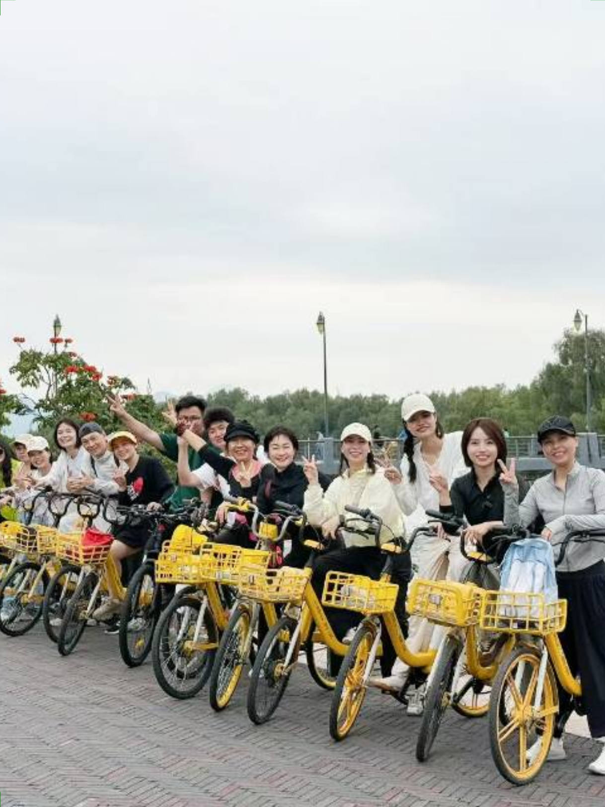 阳光骑行 真实图片