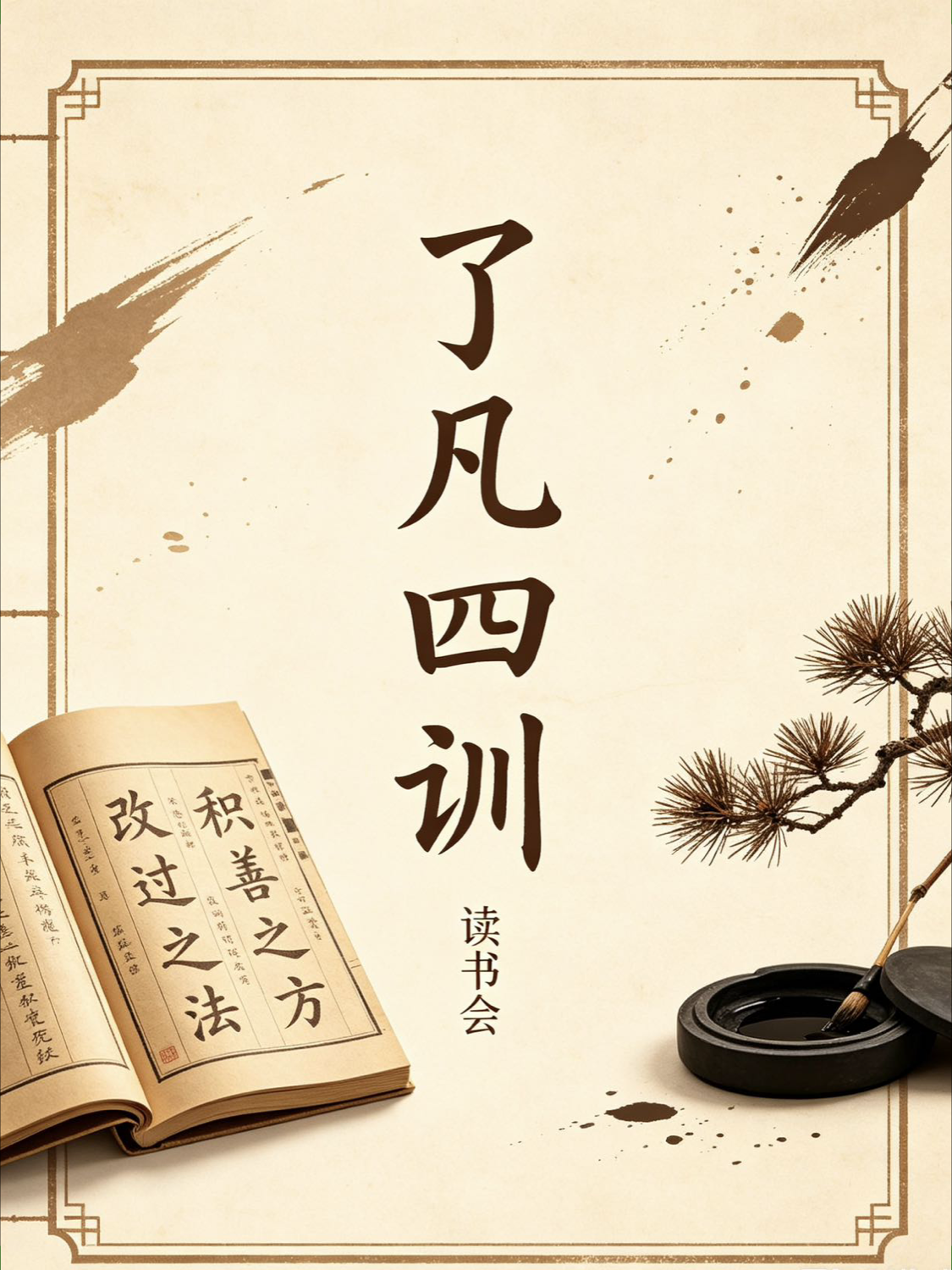 《了凡四训》读书会公益讲座 真实活动图片