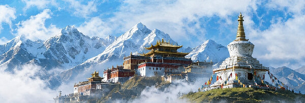 川西稻亚色达旅修线路图2·高原风景（取伙旅修）